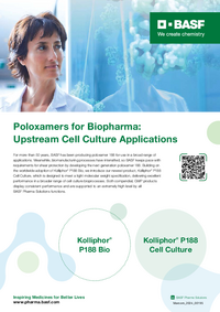 Thumbnail of document Poloxamers for Biopharma: Upstream Cell Culture Applications