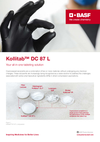 Thumbnail of document Kollitab™ DC 87 L Your all-in-one tableting solution