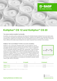 Thumbnail of document Kolliphor ® CS 12 and Kolliphor ® CS 20