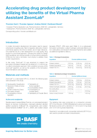 Thumbnail of document Accelerating drug product development by utilizing benefits of Zoomlab Handout