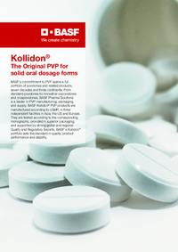 Thumbnail of document Kollidon® - The original PVP for solid oral dosage forms