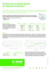 Thumbnail of document Poloxamers as Gelling Agents for Topical Formulations