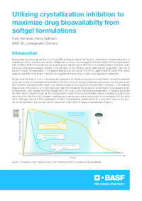 Thumbnail of document Utilizing crystallization inhibition to maximize drug bioavailability from softgel formulations