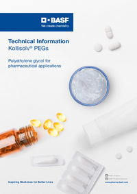 Thumbnail of document Technical Information - Kollisolv® PEGs