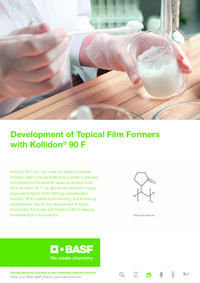 Thumbnail of document Development of Topical Film Formers with Kollidon® 90 F