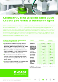 Thumbnail of document Kollicream® 3C como Excipiente Inocuo y Multifuncional para Formas de Dosificación Tópica