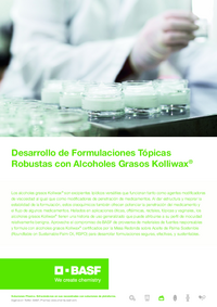 Thumbnail of document Desarrollo de Formulaciones Tópicas Robustas con Alcoholes Grasos Kolliwax®