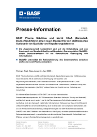 Thumbnail of document P150 Press release BASF E Data Standard