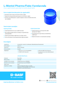 Thumbnail of document Menthol Flakes One Pager Turkish 2022