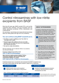 Thumbnail of document BASF Nitrosamines one pager Mar Comm 2024 00348