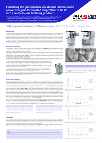 Thumbnail of document Evaluating the performance of external lubrication to convert the pre-formulated Ibuprofen DC 85 W into a ready-to-use tableting product